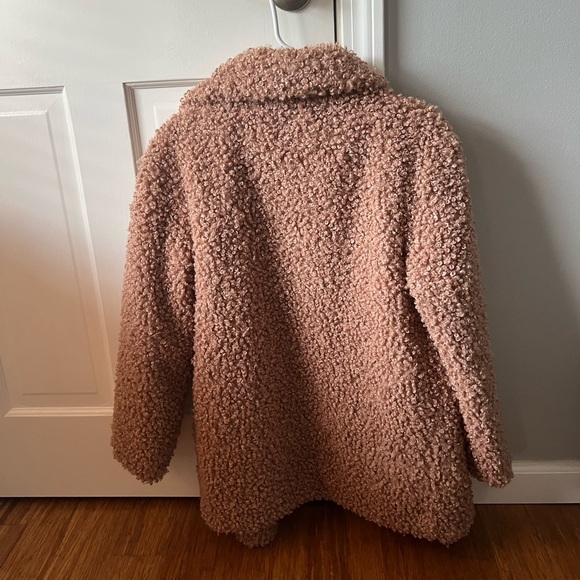 SHACI Faux Fur Oversized Teddy Jacket - Picture 4 of 9